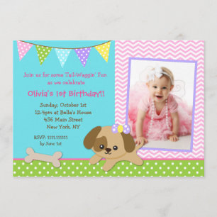 Puppy Birthday Invitations