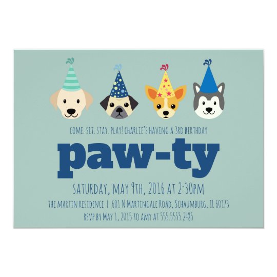 Party Pups Invitations 10