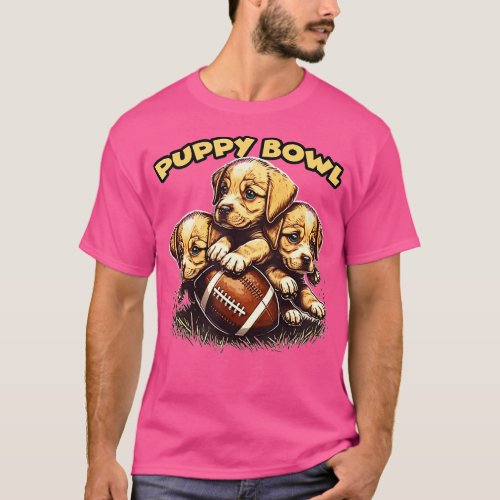 Puppy Bowl Sunday Funny Puppies Puppybowl Dog Fan  T_Shirt