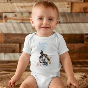 Puppy 🐶 Boys First Birthday Party Gift Baby Bodysuit