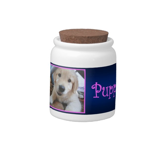 "Puppy Breath" Candy Jar (Left)