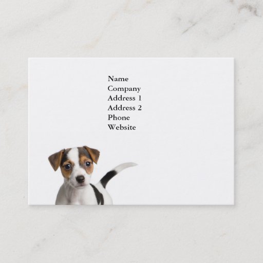 Customizable Puppy Business Card