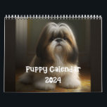 Puppy Calendar 2024, Dog Calendar 2024<br><div class="desc">Adorable puppy calendar for 2024</div>