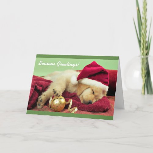 Puppy Christmas Card