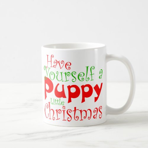 Puppy Christmas Holiday Mug