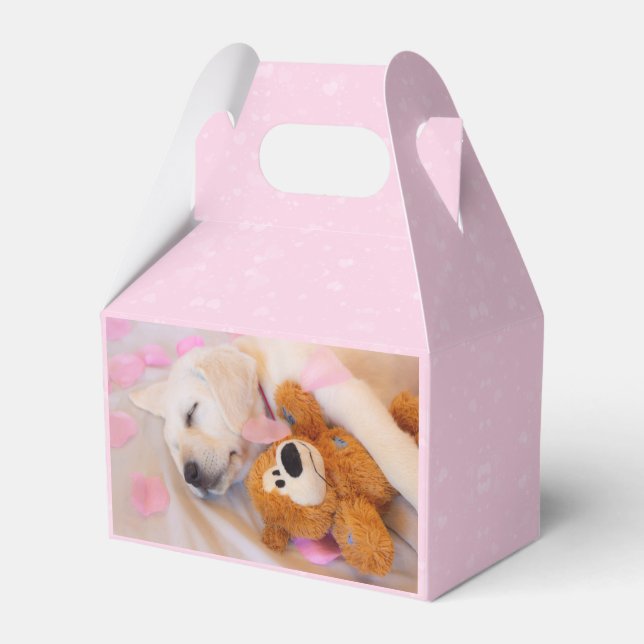 Puppy cuddles 02 favor boxes (Front Side)