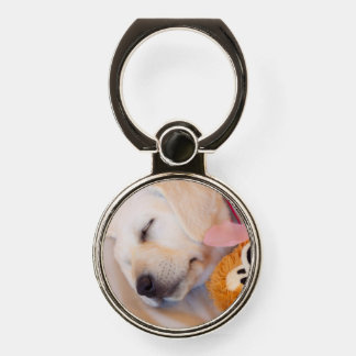 Puppy cuddles 02 phone ring stand