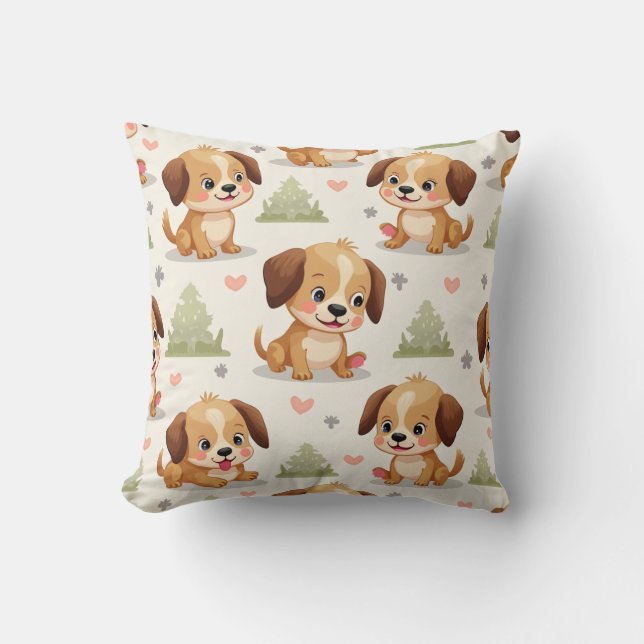 Puppy Cushion Pillow (Front)