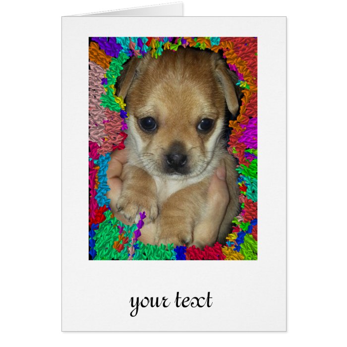 Puppy cute "Tequila" Card