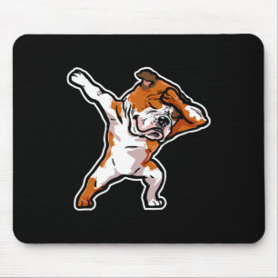 Puppy Dab Dance Dog Dabbing English Bulldog Mouse Pad