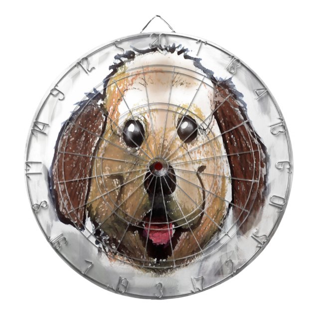 Puppy Dartboard With Darts (Front)