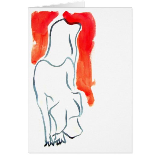 Puppy Descending a Staircase Cards (Front)