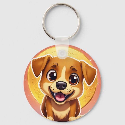Puppy design keychain 