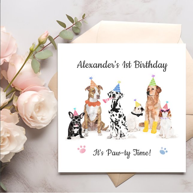 Puppy Dog Birthday  Dog Birthday Party Napkins (Creator Uploaded)