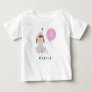 Puppy Dog Birthday Girl | Add Age Name Baby T-Shirt