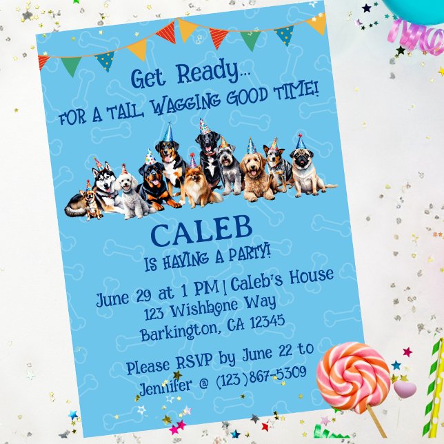 Puppy Dog Birthday Invitation (Creator Uploaded)
