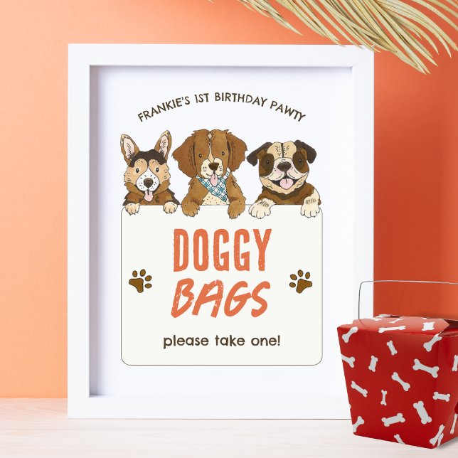 Puppy Dog Birthday Party Favors Sign (Creator Uploaded)