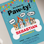 puppy dog birthday party invitations