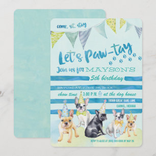 Puppy Dog Birthday Party Invitations