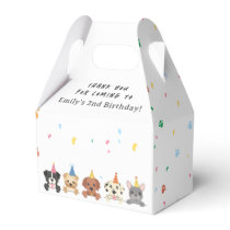 Puppy Dog Birthday Thank You  Favor Boxes