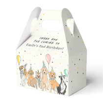 Puppy Dog Birthday Thank You  Favor Boxes