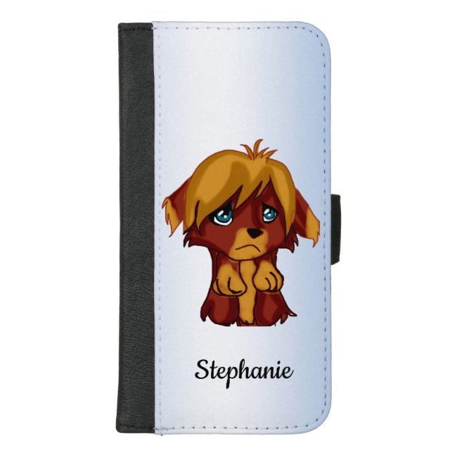  Puppy Dog Blue Eyes iPhone 8/7 Plus Wallet Case