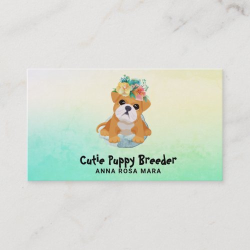  Puppy Dog Breeder Walker Day Care Business Card
