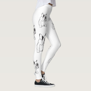 Puppy Dog Bulldog French Buldog Leggings