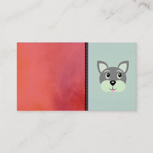 Puppy Dog Business Card (Front)