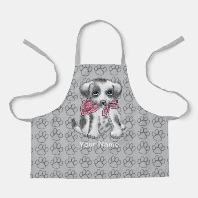 Puppy Dog Chef Apron (Front)