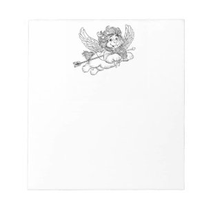 Puppy Dog Cupid Angel  Notepad