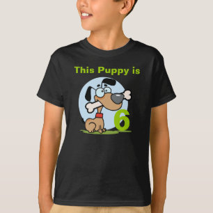 Puppy Dog Customizable Birthday T-shirt