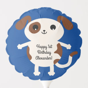 Puppy Dog Cute Colorful Kid's Birthday Party Theme Balloon