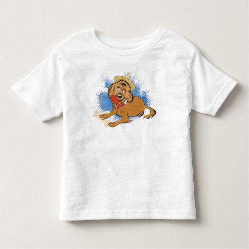 Puppy Dog eating chicken design 2024 Toddler T_shirt