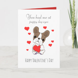 Puppy Dog Eyes Cute Valentine's Card