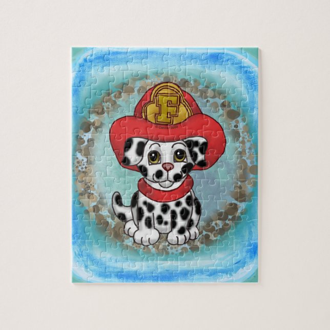 Puppy Dog Firefighter Jigsaw Puzzle (Vertical)