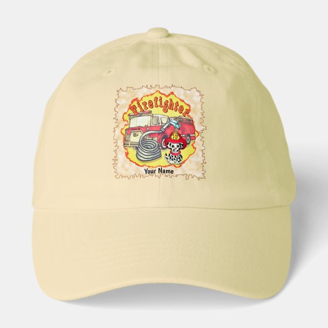Puppy Dog Firetruck Firefighter Hat (Front)
