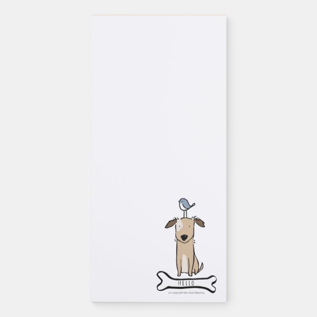 Puppy dog hello notepad (Front)