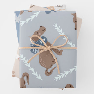 Puppy Dog Holiday or Birthday Wrapping Paper