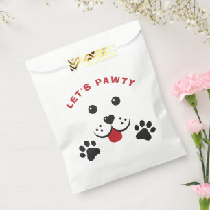 Puppy Dog Lets Pawty  Birthday Kid Favor Bag