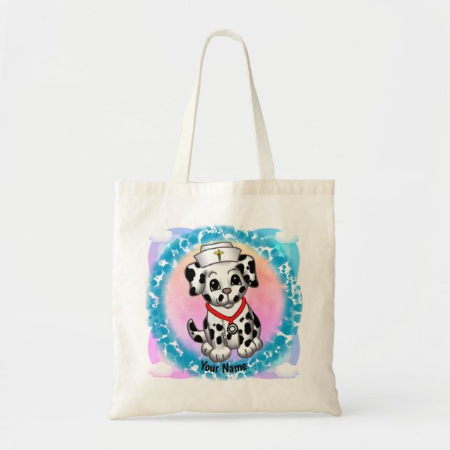 Puppy Dog Nurse Tote Bag (Front)