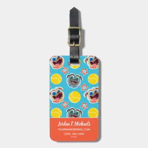 Puppy Dog Pals Ball Pattern Luggage Tag