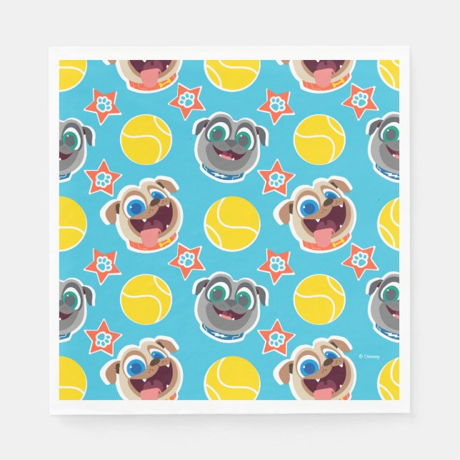 Puppy Dog Pals | Ball Pattern Napkins (Front)
