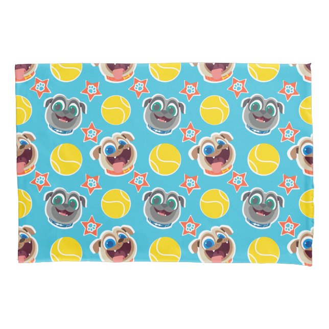 Puppy Dog Pals | Ball Pattern Pillow Case (Front)