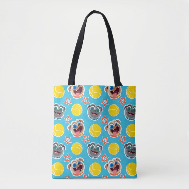 Puppy Dog Pals | Ball Pattern Tote Bag (Front)