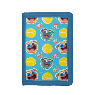 Puppy Dog Pals Ball Pattern Tri-fold Wallet