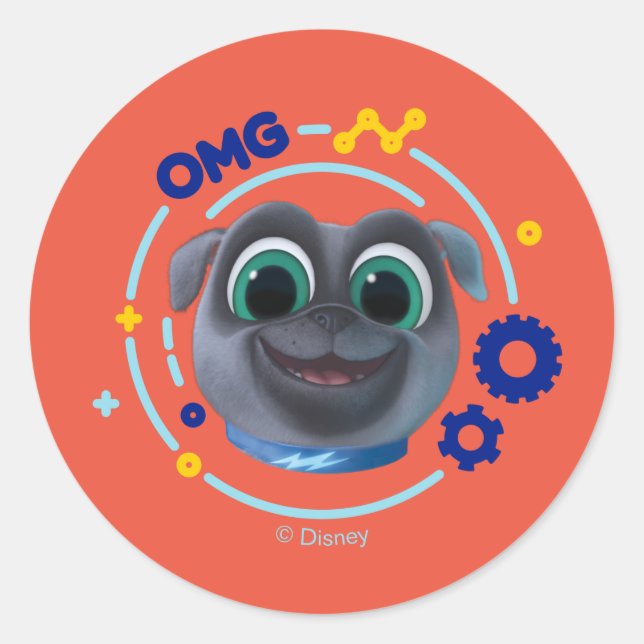 Puppy Dog Pals | Bingo - OMG Classic Round Sticker (Front)