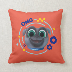 Puppy Dog Pals   Bingo - OMG Throw Pillow