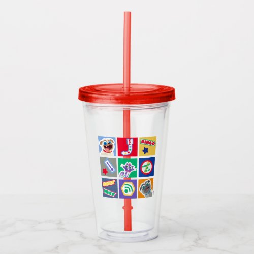 Puppy Dog Pals  Bingo Rolly  Hissy Graphic Acrylic Tumbler