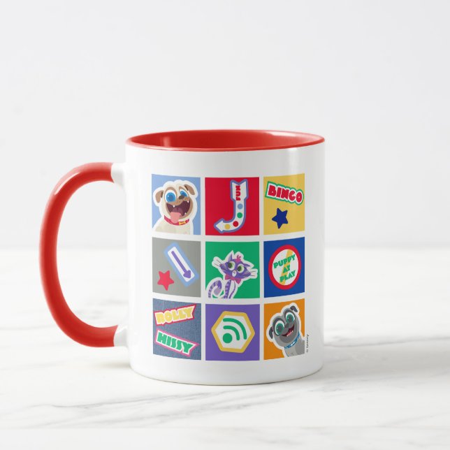 Puppy Dog Pals | Bingo, Rolly & Hissy Graphic Mug (Left)